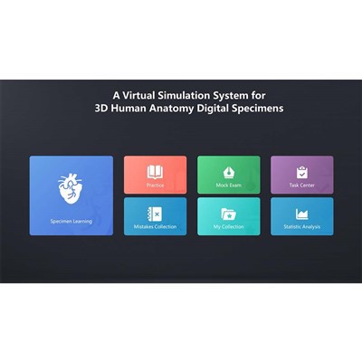 3D-digitale database met menselijke anatomiemonsters